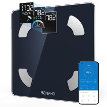 RENPHO Scale for Body Weight and BMI, Large VA Screen Body Fat Scale, Accurate Weighing Scale Digital Bathroom Bluetooth Scale, 13