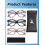 JM 3 Pack Oversized Reading Glasses for Women Large Square Blue Light Blocking Computer Readers Spring Hinge +1.0,(Black & Grey To 6