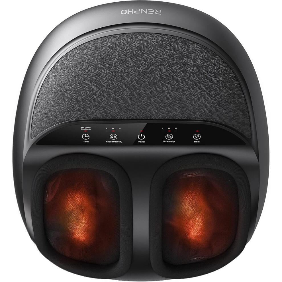Renpho Foot Massager With Heat, Shiatsu Massage Machine Deep Kneading, Electric Feet Massage, Air Compression, Gifts For Women And