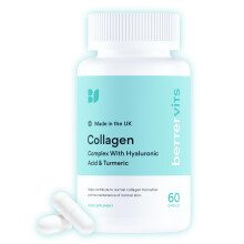 Bettervits Collagen Complex with Hyaluronic Acid and Vitamin C | Marine Collagen Supplements for Women and Men with Biotin | High-Strength Vitamin E