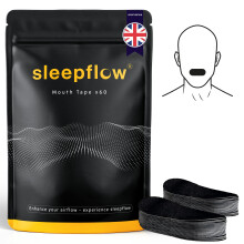sleepflow Mouth Tape for Sleeping - (60 Nights) Premium Sleep Tape, Snoring Aid, Anti-Snoring Device for Improved Nasal Breathing,