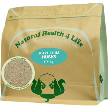 Natural Health 4 Life Vegetable Fibre Psyllium Husks 1 kg in Resealable Pouch (1 Pouch)