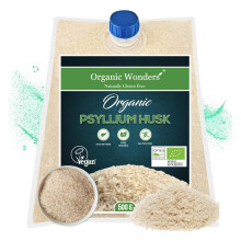 Organic Psyllium Husk Powder (500g) | 99% Pure | High in Fibre | Digestive Support, Regularity & Weight Management | 100+ Servings | Gluten-Free | Pr