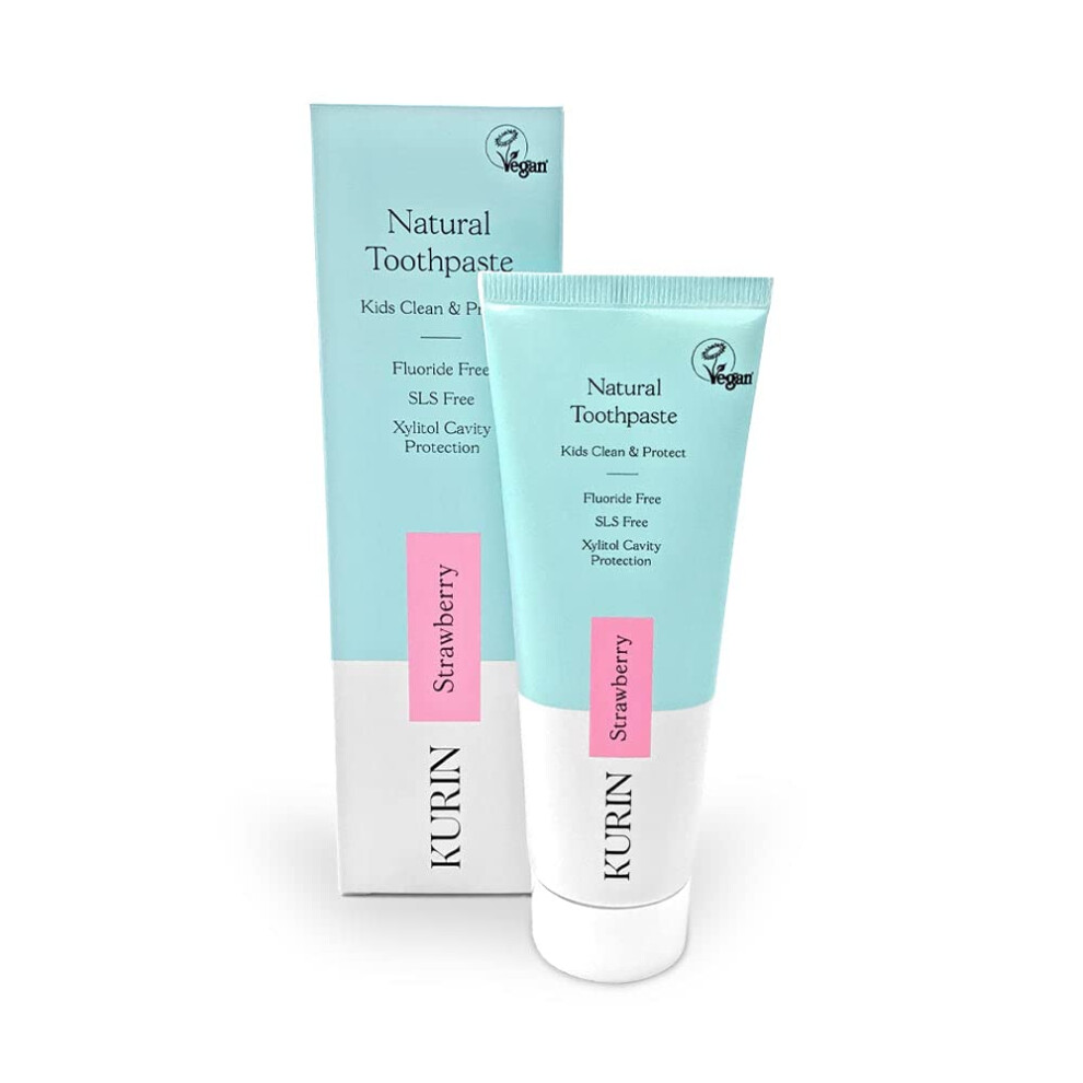 Kppex Kurin Fluoride Free Natural Kids Toothpaste 75Ml - Strawberry