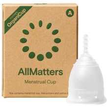 AllMatters Menstrual Cup (Formerly OrganiCup) Size A, for Those Who Haven't Given Birth Vaginally. Award Winning Period Cups