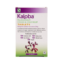 Schwabe Pharma - Kaloba Cough & Cold Relief Tablets - Pelargonium Sidoides Root Extract 20mg - Traditionally Used for Common Cold,
