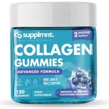 Supplmnt. Marine Collagen Gummies, Hydrolysed Collagen Peptides w/Biotin, Hyaluronic Acid & Vitamin C, Collagen Supplements for Wo
