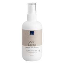 Abena Zinc Spray, 100ml, Ideal for Sensitive and Delicate Skin, Wound Healing Cream in a Convenient Spray Bottle with 10% Zinc Oxi