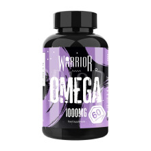 Warrior Omega Fish Oils 1000mg - 60 Softgel Capsules - Omega 3 Essential Fatty Acids Supplement - May Help Maintain: Healthy Skin,