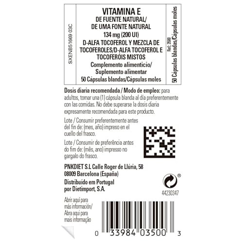 Solgar Solgar Vitamin E - Natural Source - 134 mg (200 IU) - Antioxidant - Immune System - d-Alpha Tocopherol - 50 Softgels 2