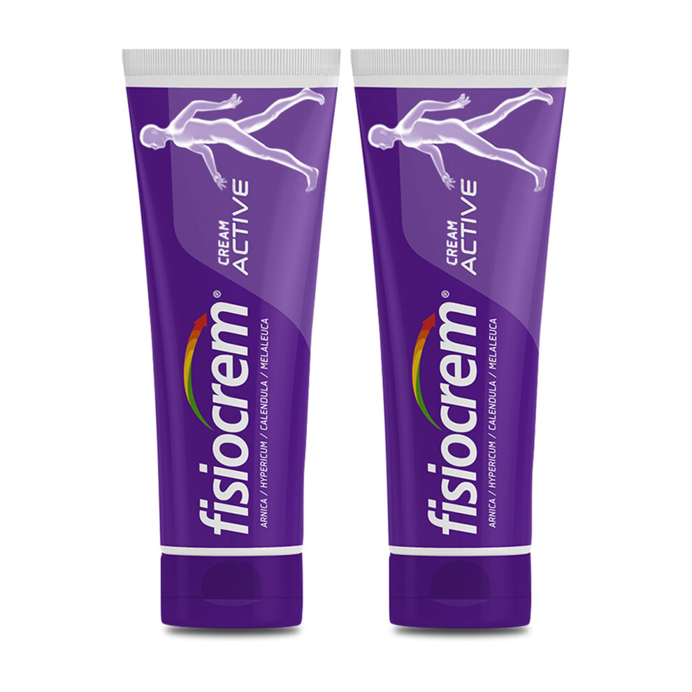 Solugel Fisiocrem Fisiocrem Cream Active - Herbal Moisturising Massage Rub For Neck, Shoulders & Back Comfort - Contains Arnica Montana - Trusted 30