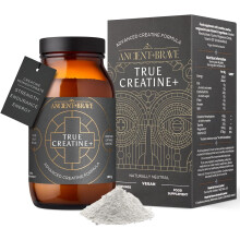 Ancient + Brave - True Creatine+ - 180g - Premium Creatine Monohydrate Powder - 100% Micronized for Women - High Performance, Stre