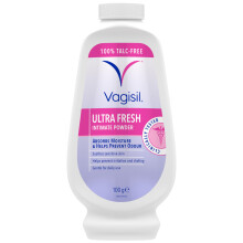 VAGISIL UltraFresh Intimate Powder for Daily Feminine Hygiene, Fresh Scent Deodorises & Prevents Odour, Talc-Free, 100 g