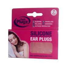 Hush 7 Pairs Plugz Silicone Earplugs - Pack of 7