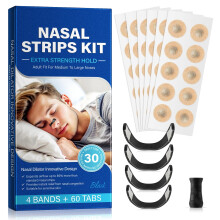 Magnetic Nose Strips 60 Pcs, 1 Month Supply, Nose Opener Magnetic, Anti Snore, Improve Sleep Quality and Relief Congestion Nasal,