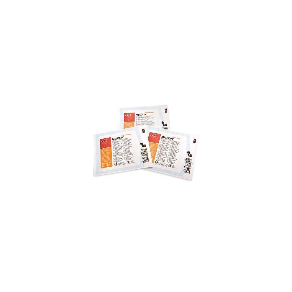 Melolin 5 X 5 Cm X 10 Low Adherent Absorbent Dressings - Wounds Abrasions Burns