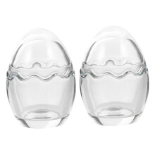 2pcs Glass Pudding Cups EggShaped HeatResistant Glass for Yogurt Desserts Coffee Drinks