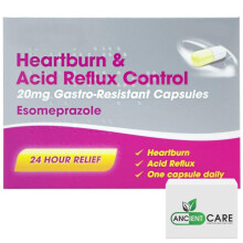 Esomeprazole 20mg Heartburn & Acid Reflux Control – 24-Hour Acid Reducer for Indigestion & Heartburn – Fast-Acting, Delayed-Releas