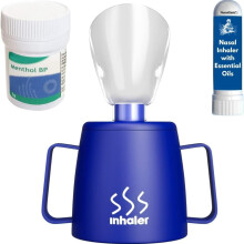 NanaCare UK Steam Inhaler Cup with 10g Powerful Crystals and Nasal Stick | The Personal Steam Inhaler Provides Relief from Flu, Co