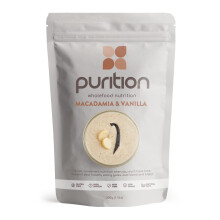 Purition Macadamia & Vanilla - Natural, Gluten Free, High Protein, Low Sugar, Keto, Vegetarian, Meal Replacement Shake for Healthy