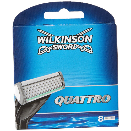 Wilkinson Sword Wilkinson Sword Systems Quattro Men's Razor Blade Refills x 8