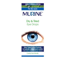 Murine Dry & Tired Eye Relief Eye Drops with a Triple Action Formula That Hydrate, Refresh and Relieve Dry or Tired Eyes, New Form