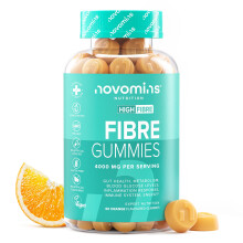 Fibre Gummies – 4000 mg High Fibre – Fibre Supplements with Calcium for Gut Health and Digestive System Support - Vitamin D, B12,