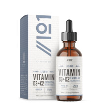 Vitamin D3 K2 Drops - High Strength Vitamin D3 4000 IU & Vitamin K2 25mcg – 30ml (600 Drops) - Liquid Vitamin D 1000IU per Drop -