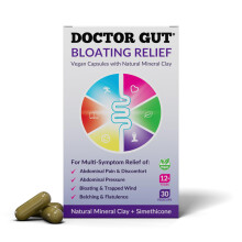 Doctor Gut Bloating Relief Capsules, 30 Caps - Stomach Pain Relief, Bloating Relief, Trapped Wind & Gas Relief - Drug-Free, Natura