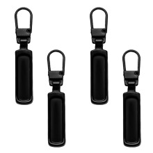 Lmyzcbzl Spare Zipper Pull, Metal Zipper Tabs, 4 Pack Replacements - For Purse, Clothes, Jeans, Luggage