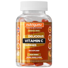 Vitamin C 80mg Gummy | Orange Flavour | 60 Vegan Gummies | Immune, Energy & Collagen Formation Support by NUTRIGUMS