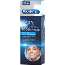 Rapid White Daily White Toothpaste 100ml | Fast-Acting and Long Lasting for Stubborn Stain Removal | Intense Mint Flavour for Lasting