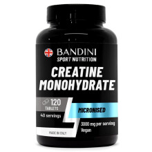 Bandini Creatine Monohydrate 120 Tablets | Sport Supplement for Energy, Training and Gym | Pre Workout for Men & Women | Alternat