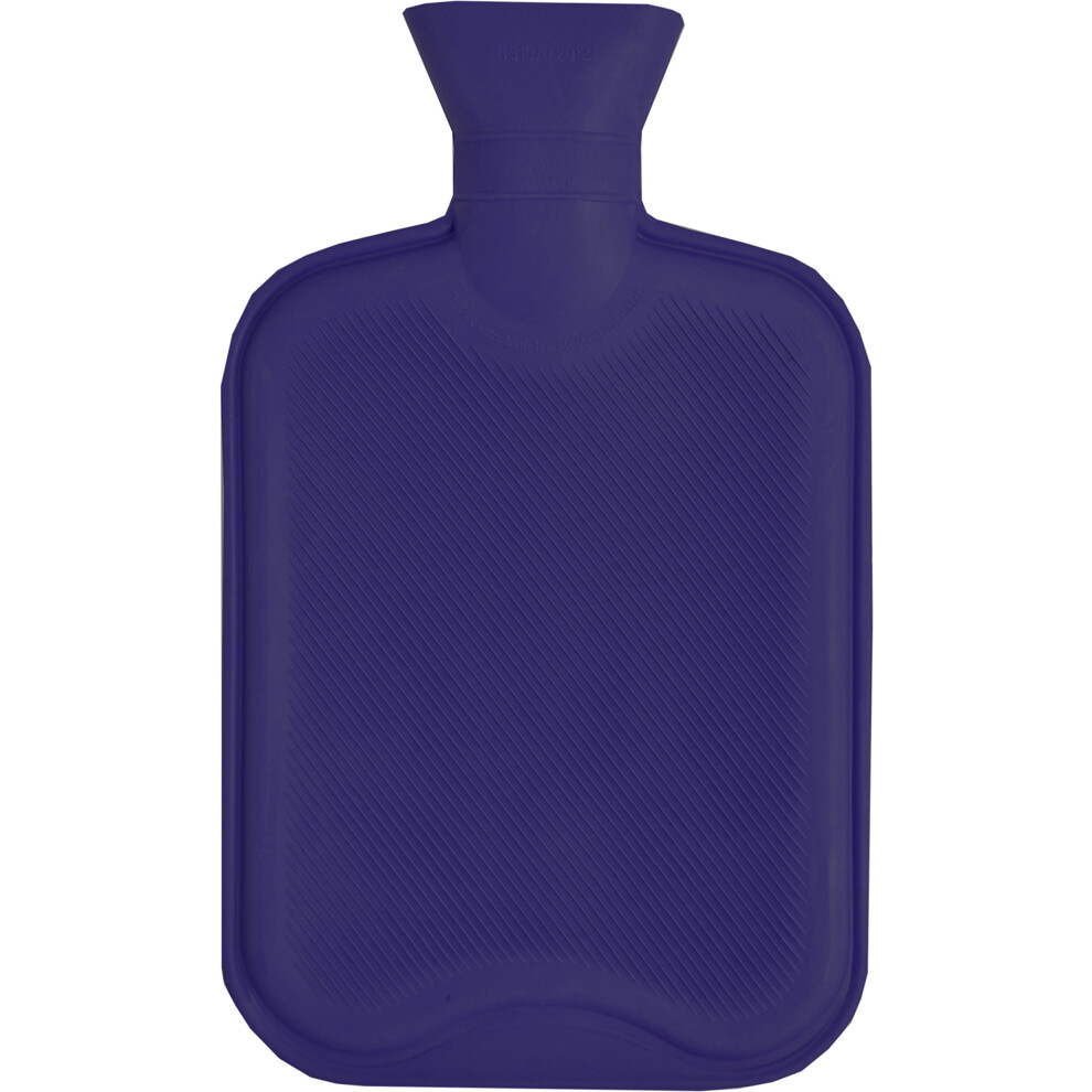 Vagabond Bags Ltd 2L Ribbed Hot Water Bottle Navy