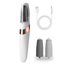UQQU Electric Foot File, Electric Callus Removers for Feet, Rechargeable Electric Foot Callus Remover Pedicure Kits, Removes Dry Skin for Smoother Fe