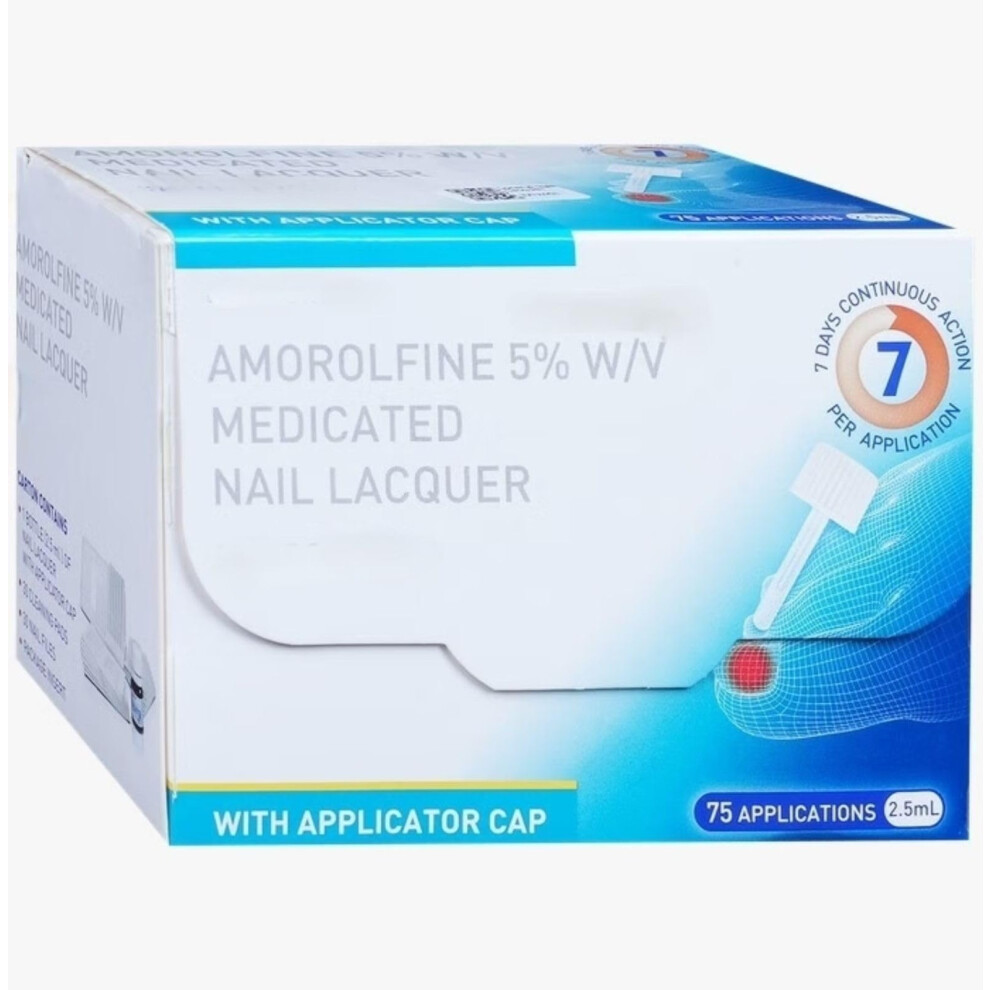Nail Fungus 5% Fungal Nail Treatment Amorolfine TRUSTED Nail Lacquer fungal Toenail infection 2.5ml