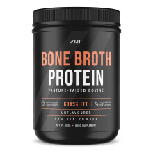 Bone Broth Beef Protein Powder - 400g - Unflavoured - 100% Grass-Fed & Pasture Raised Beef (20 Day Supply) by Alpha01