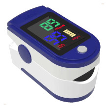 IndoTeam Pulse Oximeter/Blood Oxygen Monitor Finger Saturation with LED Display and Lanyard – Finger Heart Rate Monitor with SpO2