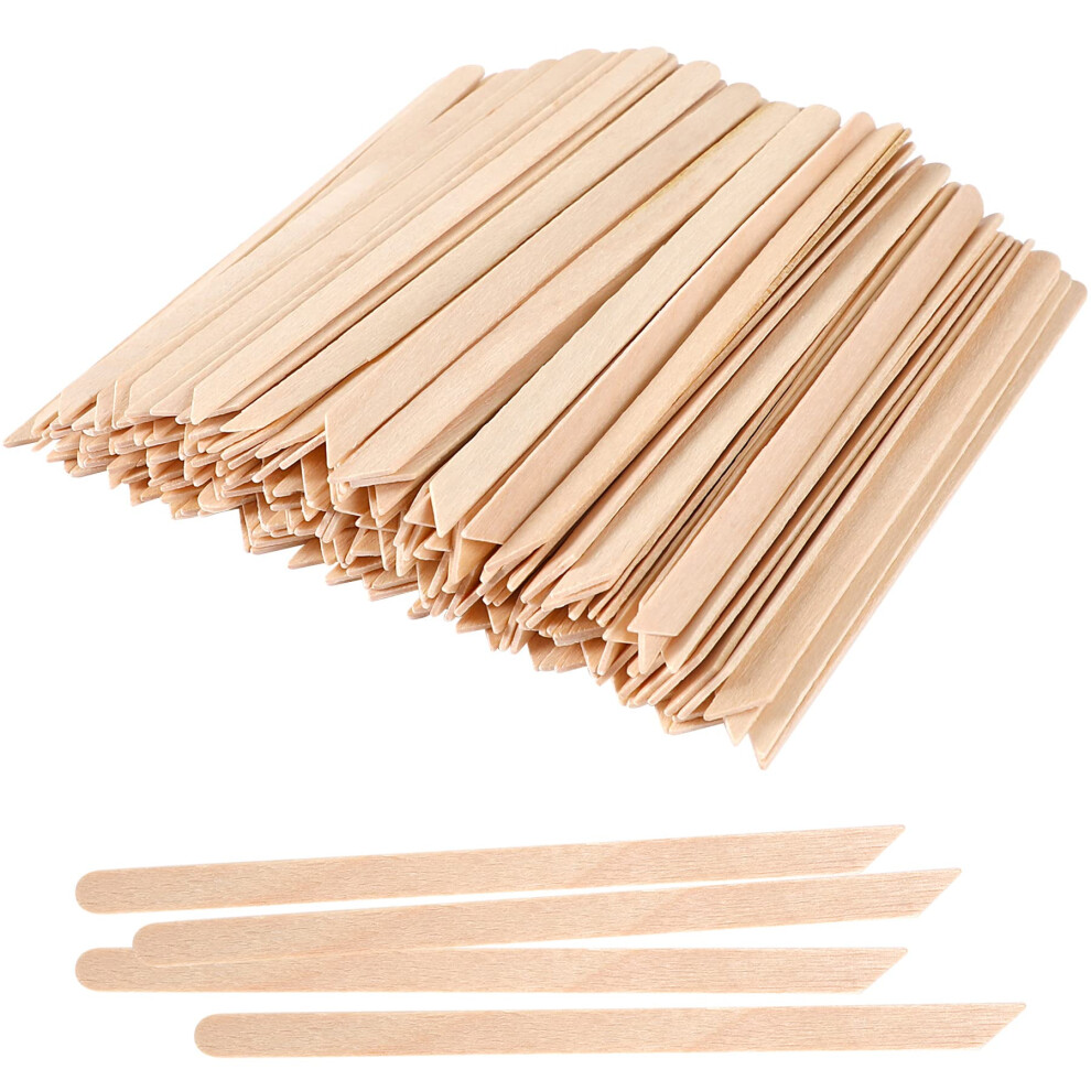 Janyun 200 Pcs Eyebrow Wax Sticks Wax Applicator, Wood Waxing Spatulas For Body Eyebrow Lip Nose And Small Hair Removal Sticks(Poi