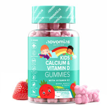 Kids Calcium Gummies - 160mg of Calcium Supplement - with Vitamin D3 K2 - Healthy Bones & Teeth - Alternative to Calcium Tablets -