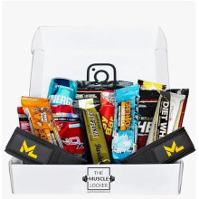 Muscle Locker Protein Snack Box - Gym Gifts for Men & Women - High Protein Hamper with Bars & Snacks - Fitness Gift for Gym Lovers