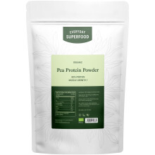 Everyday Superfood Organic Pea Protein Powder 1.8kg | 84% Pea Protein | Lab-Tested for Heavy Metals | Unflavoured | Pre-Workout &