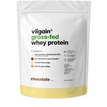Vilgain Whey Protein Powder, Grass Fed | 100% Pure Whey Protein Powder | Fast Muscle Recovery and Building | Natural Taste | Prem