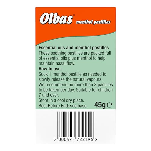 Olbas Menthol Pastilles 45g 1