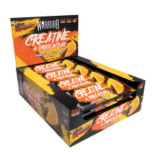 Warrior RAW Creatine Protein Bar, 20g High Protein Oat Flapjack With 3g Creatine, Low Sugar Protein Bar, Gym Snack For Muscle Grow