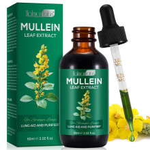 Mullein Leaf Extract for Lungs - Mullein Leaf Liquid Drops 60ml, 1 Month Supply, High Absorption, Vegetarian & Health Supplement