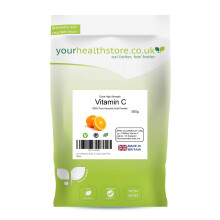 yourhealthstore Vitamin C Powder 500g, Extra High Strength Ascorbic Acid – 100% Pure British Pharmaceutical Grade – Non-GMO, Vegan