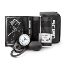 Scian Aneroid Sphygmomanometer - Manual Blood Pressure Cuff with D-Ring Universal Cuff 10-16", Carrying Bag for Nurse Doctor Senio
