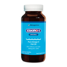Eskimo-3 Fish Oil by Metagenics - Source of Omega-3 and Essential Fatty Acids EPA & DHA - Brain, Vision & Heart - 250 Mini Capsule