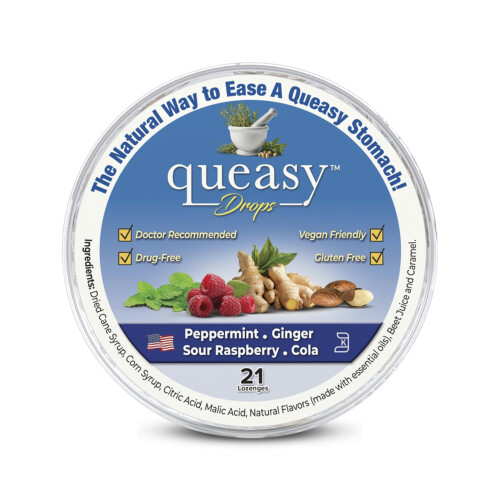 Three Lollies SF24262 Queasy Drop for Nausea Relief, Assorted, 21 Count